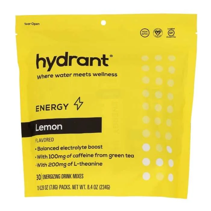 Hydrant – Energy Lemon Hydration Mix, 30 Sachets