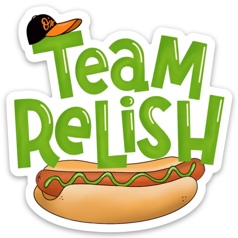 Maggie Moore Studio – Team Relish Sticker