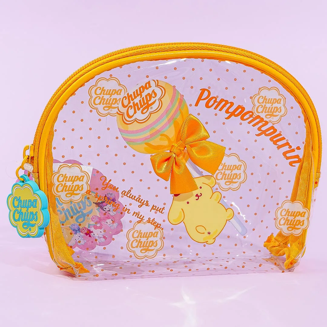 Pompompurin x Chupa Chups Clear Pouch
