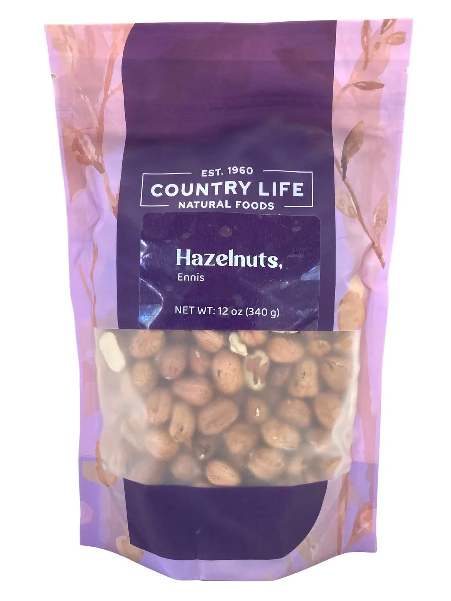 Hazelnuts, Whole, Raw, Large
