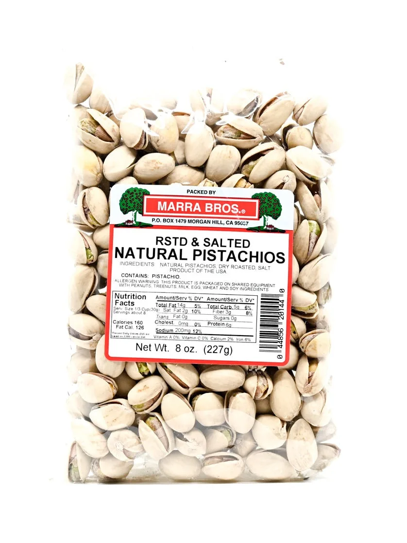 Pistachios Roasted & Salted Natural Pistachios Marra Bros 8