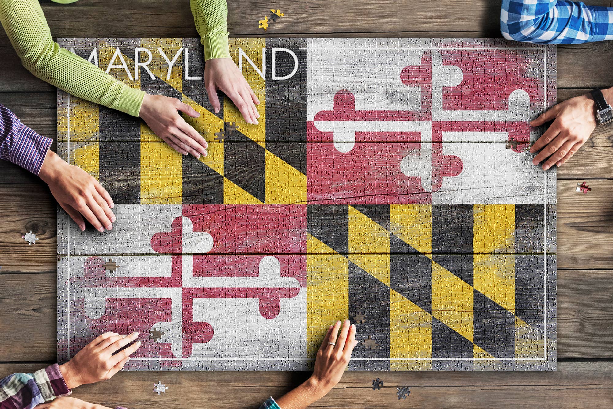 Lantern Press – Maryland Collection Puzzles MD Flag