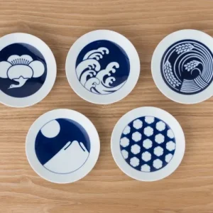 Kihara, Aritayaki, Mamezara, Tiny Plate, Four Seasons, 5 pcs set