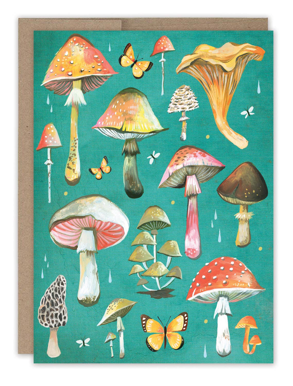 Biely & Shoaf – Mushrooms Blank Card